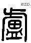 盧 Liushutong characters