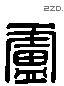 盧 Liushutong characters