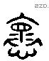 懷 Liushutong characters