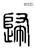 歸 Liushutong characters