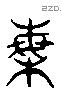 梅 Liushutong characters