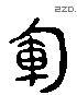 軍 Liushutong characters