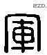 軍 Liushutong characters