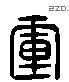 軍 Liushutong characters