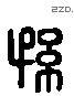 孫 Liushutong characters