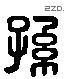 孫 Liushutong characters