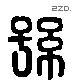 孫 Liushutong characters