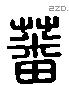 蕃 Liushutong characters