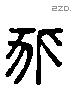 狐 Liushutong characters