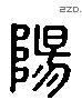 陽 Liushutong characters