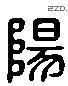 陽 Liushutong characters