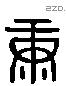 康 Liushutong characters