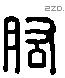 肱 Liushutong characters