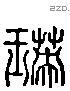 瑛 Liushutong characters