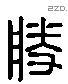 勝 Liushutong characters