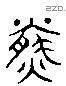 盈 Liushutong characters