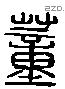 董 Liushutong characters