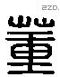 董 Liushutong characters