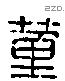 董 Liushutong characters