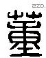 董 Liushutong characters