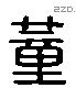 董 Liushutong characters