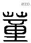 董 Liushutong characters