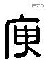 庾 Liushutong characters