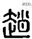 赵 Liushutong characters