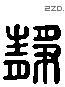 靜 Liushutong characters