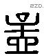 孟 Liushutong characters