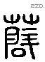 薛 Liushutong characters