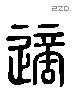 適 Liushutong characters