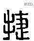 捷 Liushutong characters