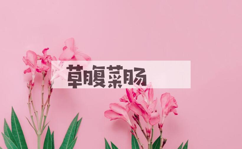 成语草腹菜肠是什么意思？