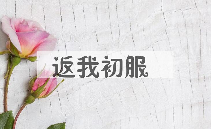 成语返我初服是什么意思？