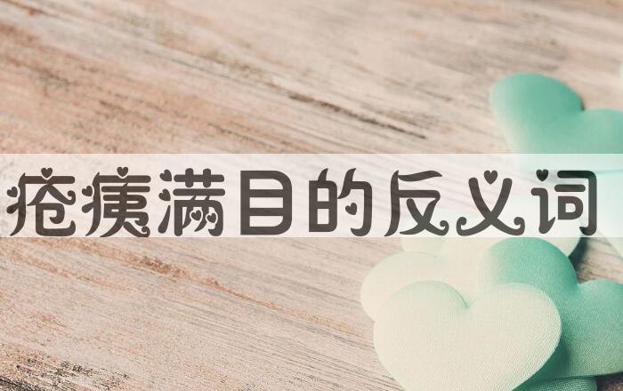 用疮痍满目造句