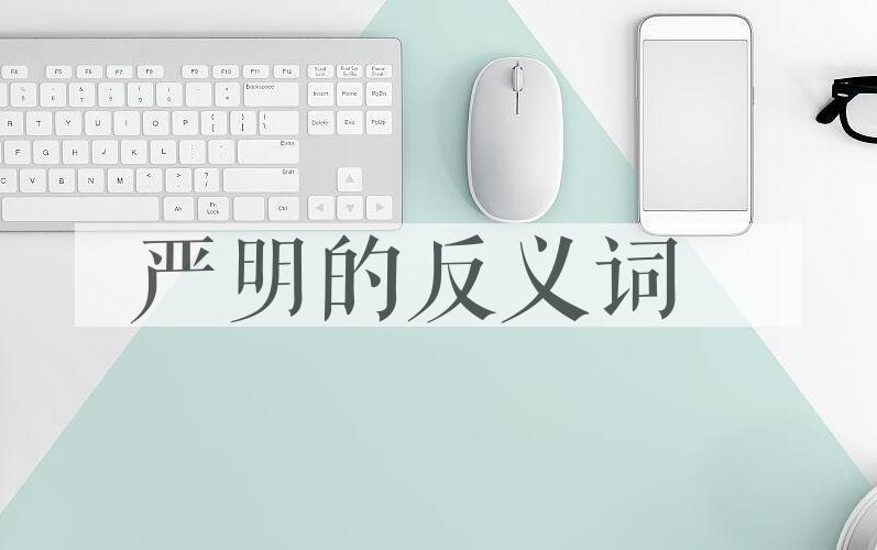 用严明造句