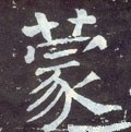 矇字的其他书法字体