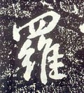 罗字的其他书法字体