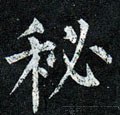 祕字的其他书法字体