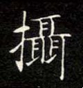 摂字的其他书法字体