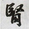 肾字的其他书法字体