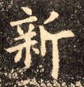 新字的其他书法字体