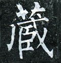 蔵字的其他书法字体