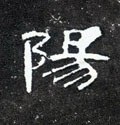 陽字的其他书法字体