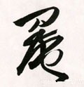 罨字的其他书法字体