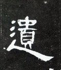 遺字的其他书法字体