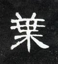 葉字的其他书法字体