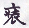 裝字的其他书法字体