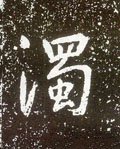 浊字的其他书法字体